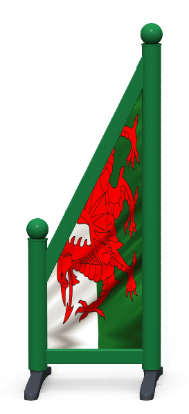 Wing > Sloping Printed > Welsh Flag