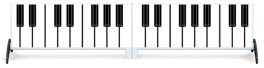 Fillers > Standing Solid Filler > Piano Keys