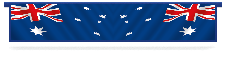 Fillers > Hanging Solid Filler > Australian Flag